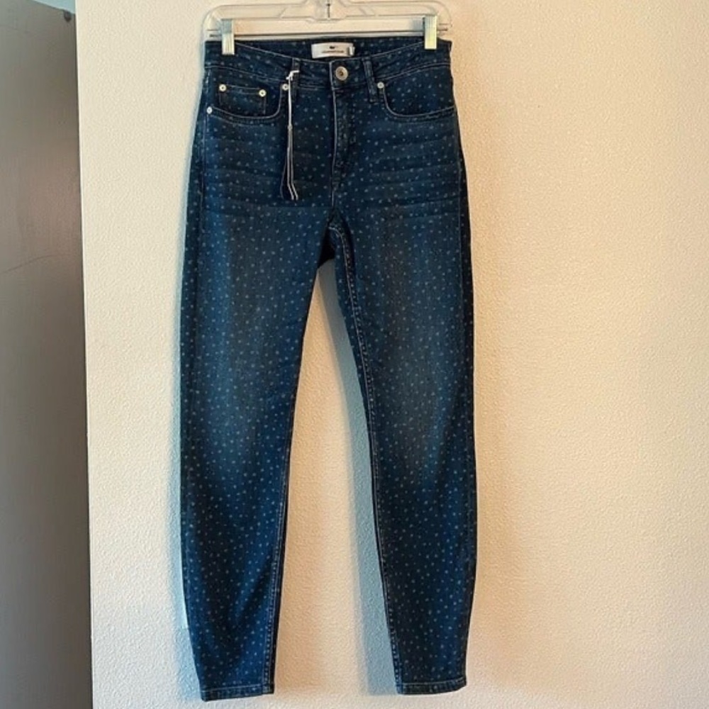 {Vineyard Vines} Brand New Jamie High Rise Printed Jeans